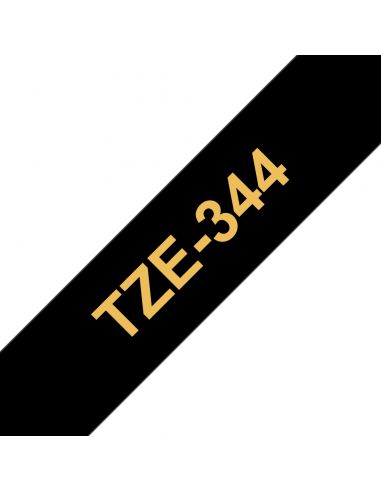 TZE344 Cinta laminada Brother compatible 18 mm x 8 metros