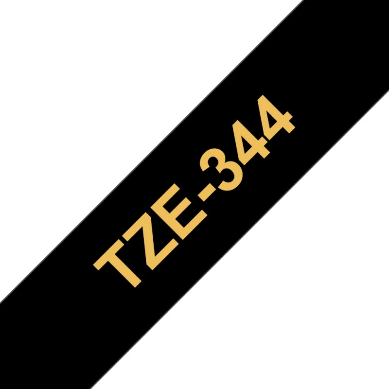 TZE344 Cinta laminada Brother compatible 18 mm x 8 metros