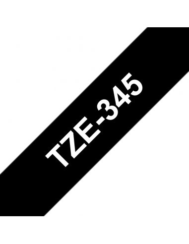 TZE345 Cinta laminada Brother compatible 18 mm x 8 metros