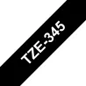 TZE345 Cinta laminada Brother compatible 18 mm x 8 metros
