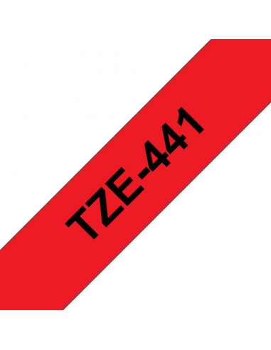 TZE441 Cinta laminada Brother compatible 18 mm x 8 metros