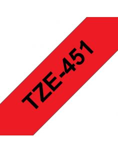 TZE451 Cinta laminada Brother compatible 24 mm x 8 metros