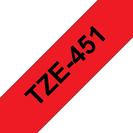 TZE451 Cinta laminada Brother compatible 24 mm x 8 metros