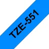 TZE551 Cinta laminada Brother compatible 24 mm x 8 metros