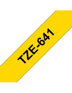 TZE641 Cinta laminada Brother compatible 18 mm x 8 metros