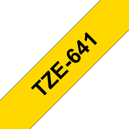 TZE641 Cinta laminada Brother compatible 18 mm x 8 metros