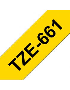 TZE661 Cinta laminada Brother compatible 36 mm x 8 metros