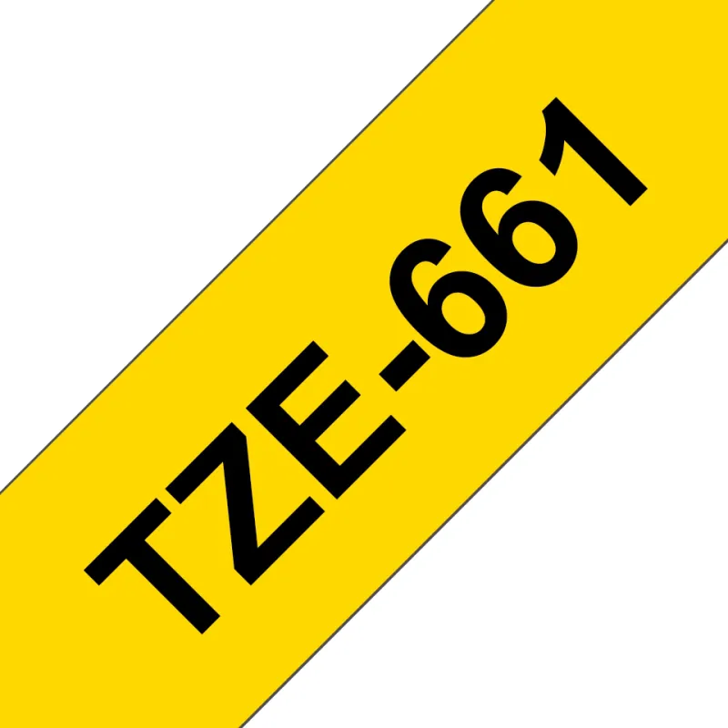 TZE661 Cinta laminada Brother compatible 36 mm x 8 metros