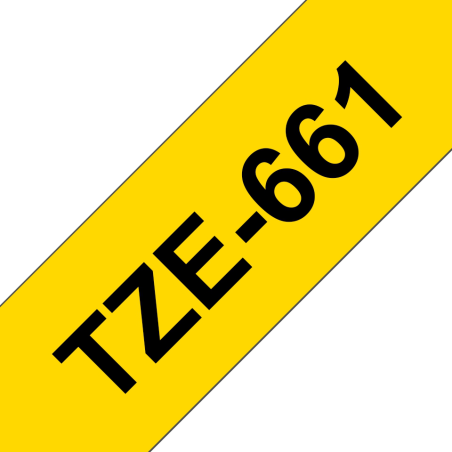 TZE661 Cinta laminada Brother compatible 36 mm x 8 metros