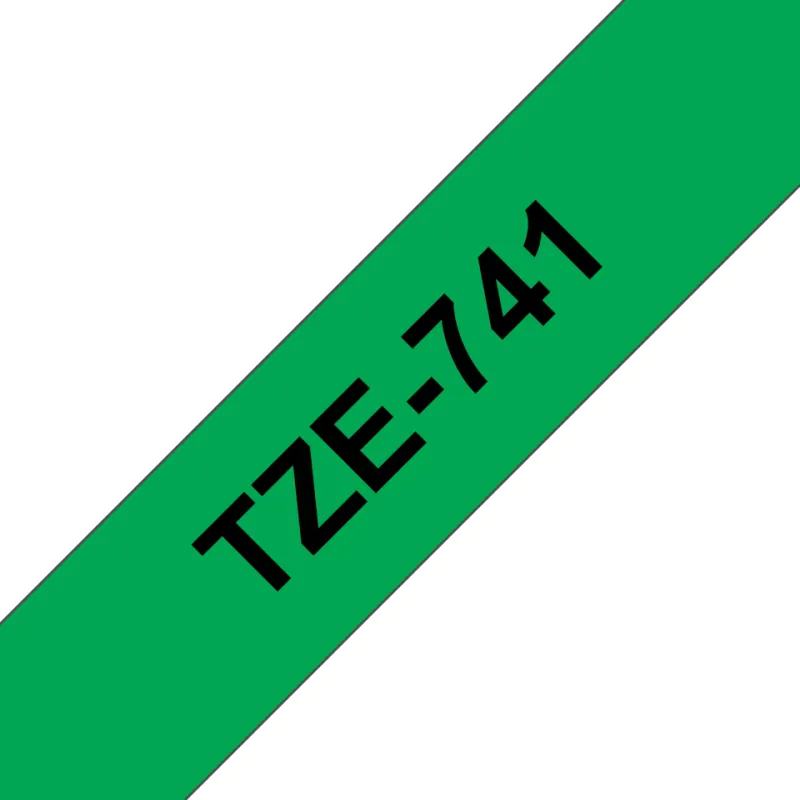 TZE741 Cinta laminada Brother compatible 18 mm x 8 metros