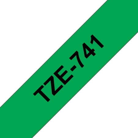 TZE741 Cinta laminada Brother compatible 18 mm x 8 metros