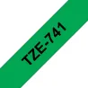 TZE741 Cinta laminada Brother compatible 18 mm x 8 metros