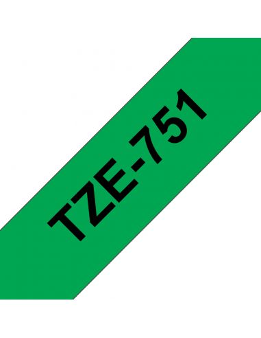 TZE751 Cinta laminada Brother compatible 24 mm x 8 metros