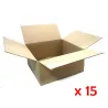 Caja de embalaje de canal simple medida 40x40x30 cm