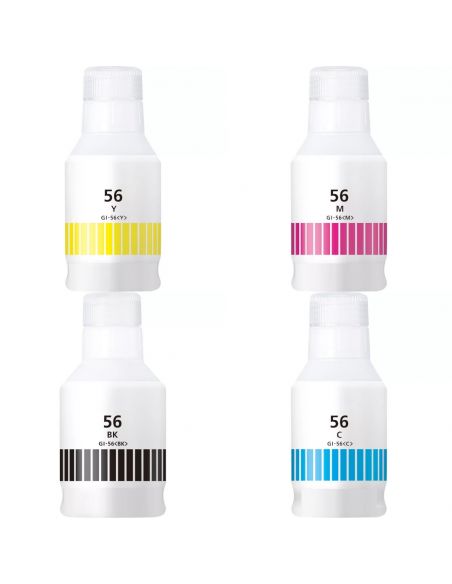 Canon GI56 4412C001 4430C001 4431C001 4432C001 botella de tinta compatible Canon GI56 4412C001 4430C001 4431C001 4432C001 botella de tinta compatible
