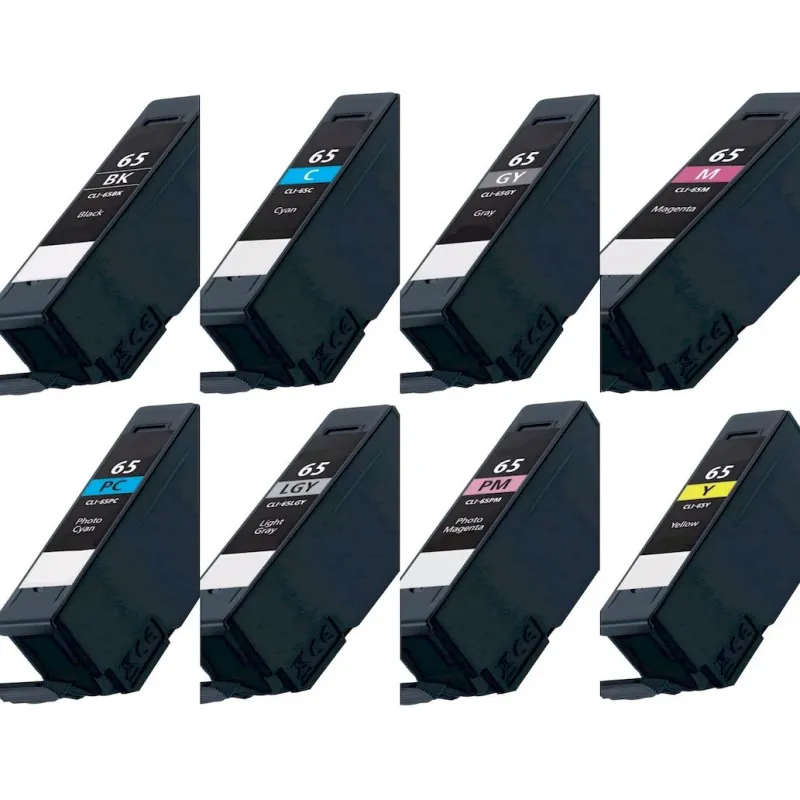 Canon CLI-65 cartucho de tinta compatible 4215C001, 4216C001, 4217C001, 4218C001, 4219C001, 4220C001, 4221C001, 4222C001