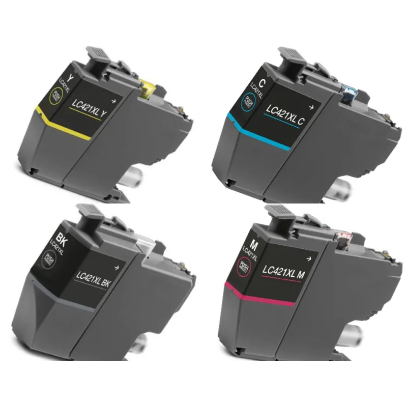 Brother LC421XLBK, LC421XLC, LC421XLM, LC421XLY, LC421BK, LC421C, LC421M, LC421Y cartucho de tinta compatible
