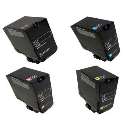 Lexmark 24B6720 24B6717 24B6718 24B6719 cartucho de tóner compatible