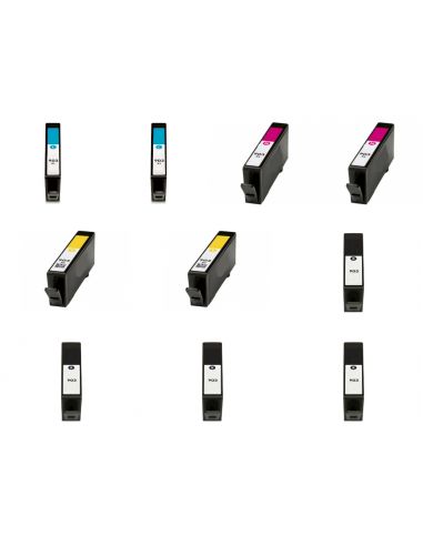 Pack 10 HP 903XL HP903XL cartucho de tinta compatible con el cartucho HP T6M15AE T6M3AE T6M7AE T6M11AE