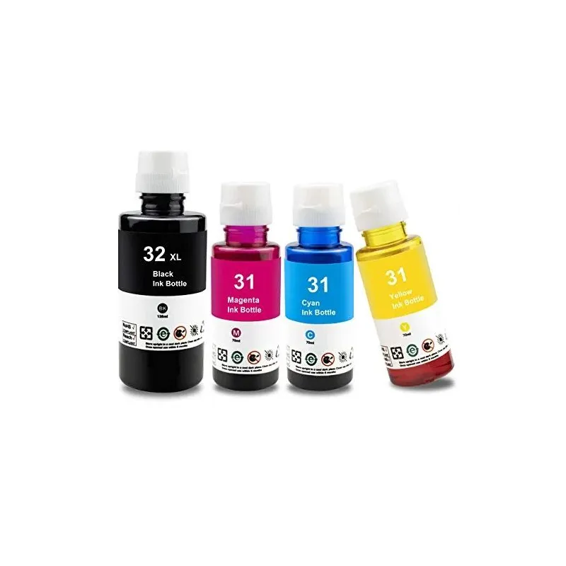 HP32 XL y HP31 Botellas de tinta compatibles