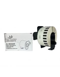 Brother DK22225 cinta continua, recambio etiquetas blanco 2