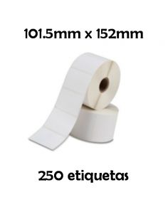 Zebra Recambio etiquetas térmicas 101.5mm x 152mm com x 152mm 2