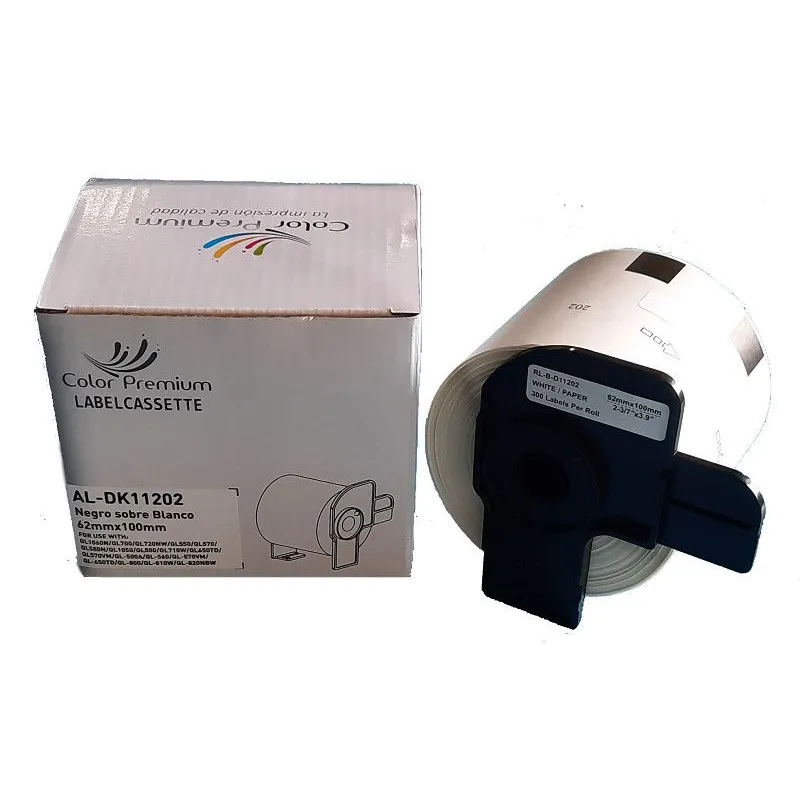 Etiquetas precortadas para envíos (papel térmico). 300 etiquetas blancas de 62 x 100 mm