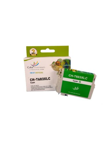 cartucho compatible epson 603xl cian