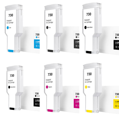HP 730 cartuchos de tinta compatible