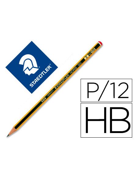 Lapices de grafito staedtler noris n.2 hb unidad Lapices de grafito staedtler noris n.2 hb unidad