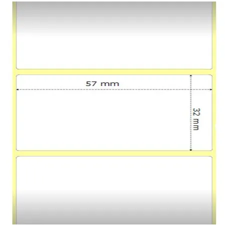 Zebra 800262-125 etiquetas térmicas 57x32mm compatibles Et/Rotolo Z2000D pack12