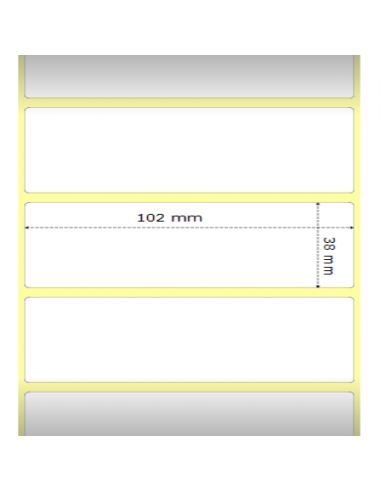 Zebra 880191-038D etiquetas térmicas 102x38mm compatibles Et/Rotolo Z1000D pack12