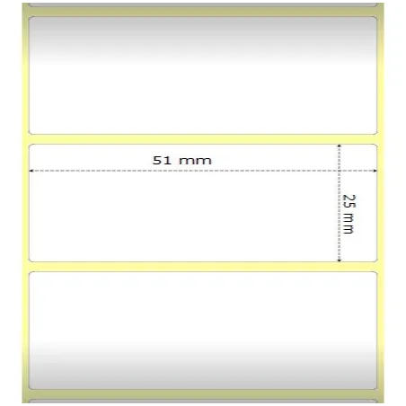 Zebra 880199-025D etiquetas térmicas 51x25mm compatibles Et/Rotolo Z2000D pack12