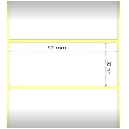 Zebra 100157-81 etiquetas térmicas 57x32mm compatibles Et/Rotolo Z2000D