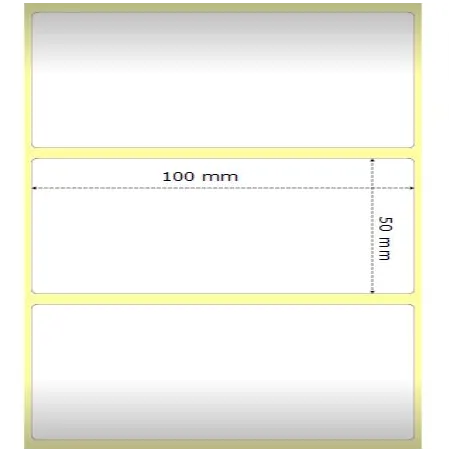 Zebra 87000 etiquetas térmicas 100x50mm compatibles Et/Rotolo Z2000D pack4