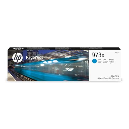 HP 973X F6T81AE, Cian, Cartucho de Tinta de Alta Capacidad...