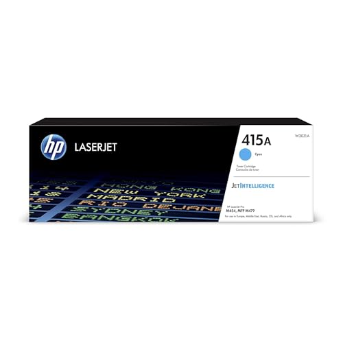HP 415A W2031A, Cian, Cartucho Tóner Original, de 2.100...