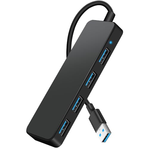 Hub USB 3.0, 4 Puertos Adaptador Ladron USB, 5Gbps...