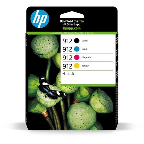 HP 912 6ZC74AE, Negro, Cian, Magenta y Amarillo, Cartuchos...