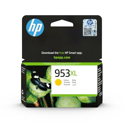 HP 953XL F6U18AE, Amarillo, Cartucho de Tinta de Alta...