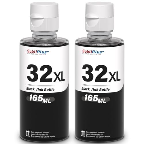 32XL - Botellas de tinta negra compatibles con impresora HP...