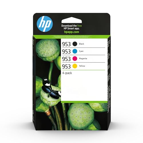 HP 953 6ZC69AE, Negro, Cian, Magenta y Amarillo, Cartuchos...