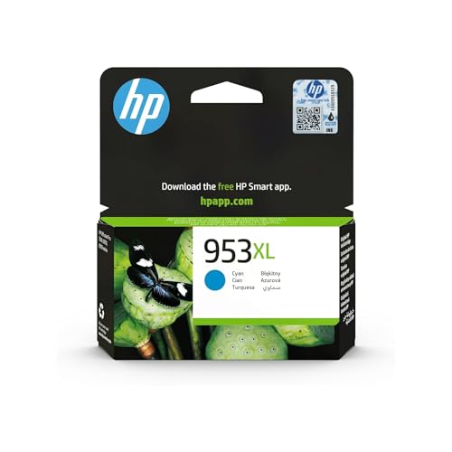 HP 953XL F6U16AE, Cian, Cartucho de Tinta de Alta Capacidad...