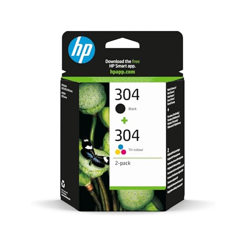 HP 304 3JB05AE - Pack de 2 Cartuchos de Tinta Originales...