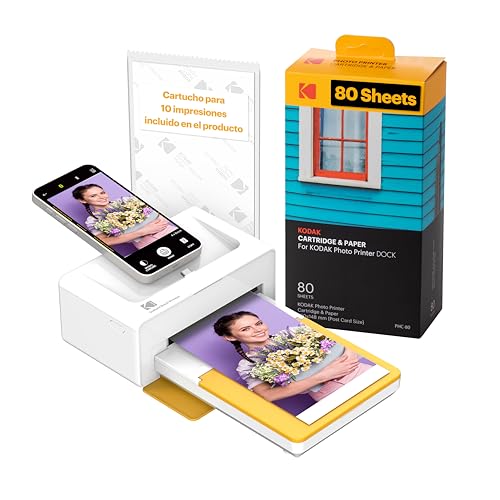 KODAK Dock Plus 4PASS Impresora de Fotos Instantánea...