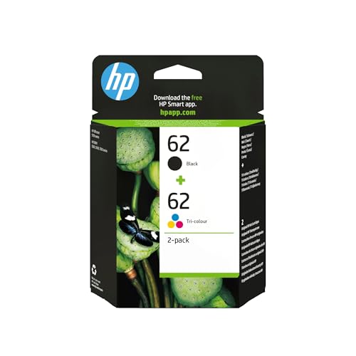 HP 62 N9J71AE, Negro y Tricolor, Cartuchos de Tinta...