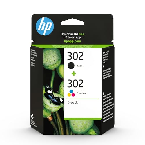 HP 302 X4D37AE, Pack de 2, Cartuchos de Tinta Originales...