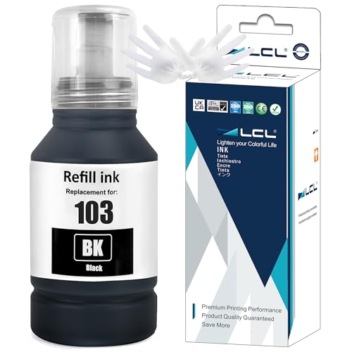 LCL 103 Tinta Compatible para Epson 103 Negro Botella de...