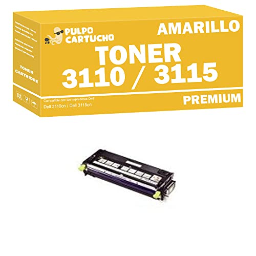 Pulpo Cartucho - Tóner 3110/3115 Amarillo Compatible con la...