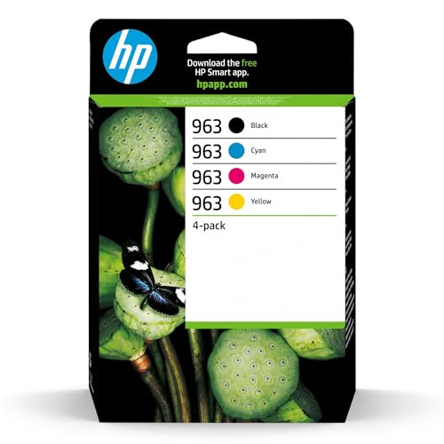 HP 963 6ZC70AE, Negro, Cian, Magenta y Amarillo, Cartuchos...